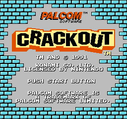 Crackout (USA) (Proto) Title Screen